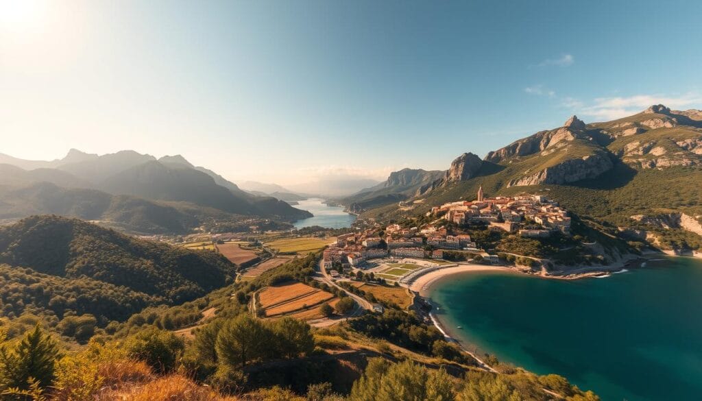 Diverse landscapes in Spain